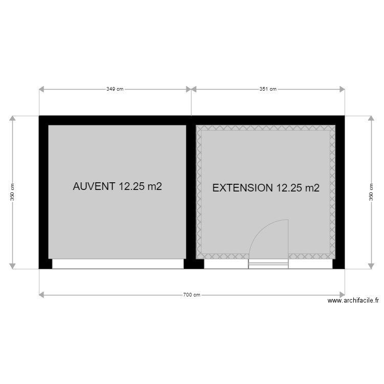 EXTENSION ROUSSERIE. Plan de 0 pièce et 0 m2