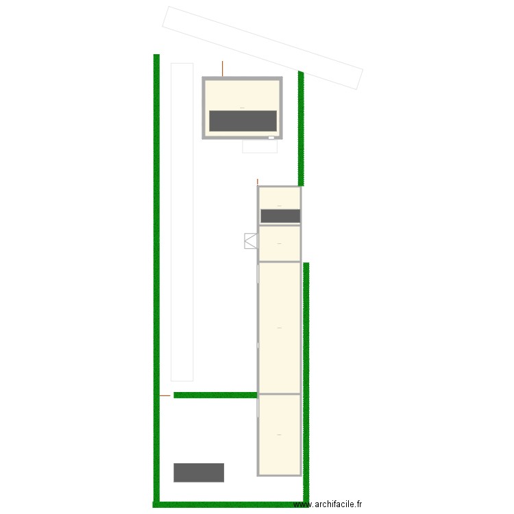 Maison Chatillon + grange panneaux et mobil home. Plan de 10 pièces et 496 m2