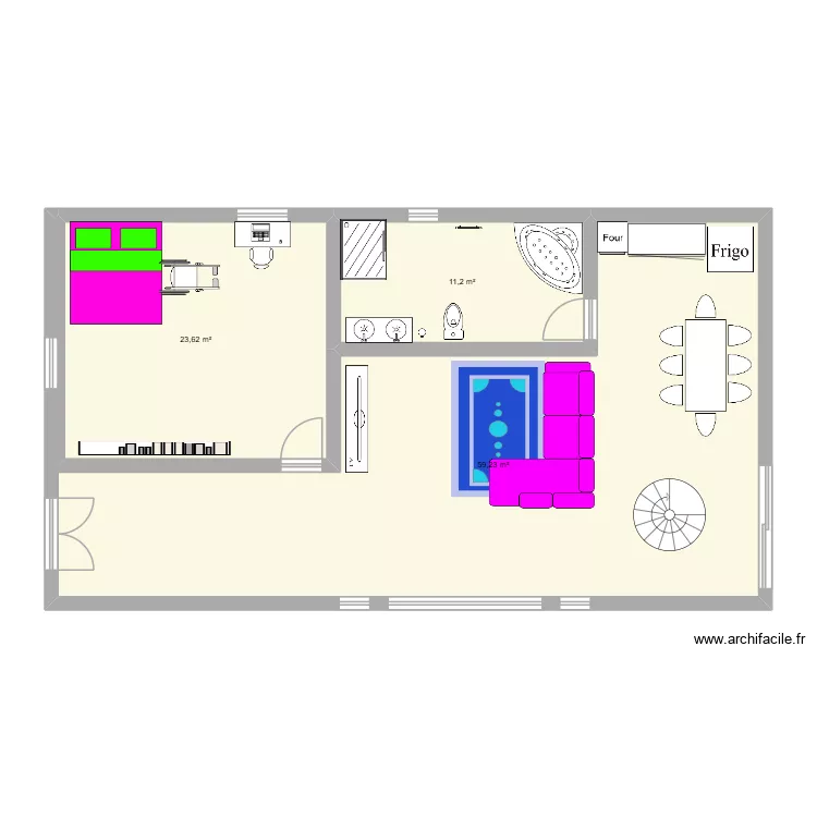 numeratie. Plan de 3 et 94 m² numeratie. Plan de 3 et 94 m²