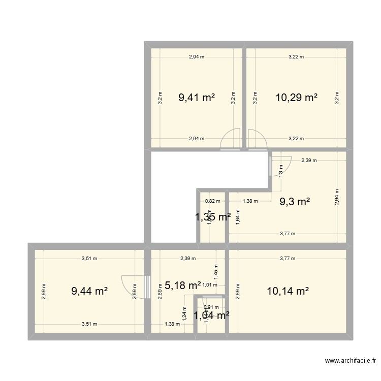 CARBON2. Plan de 15 pièces et 186 m2