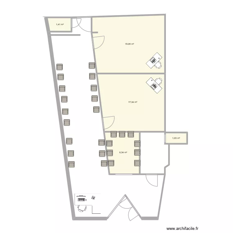 projet 1. Plan de 5 et 45 m² projet 1. Plan de 5 et 45 m²