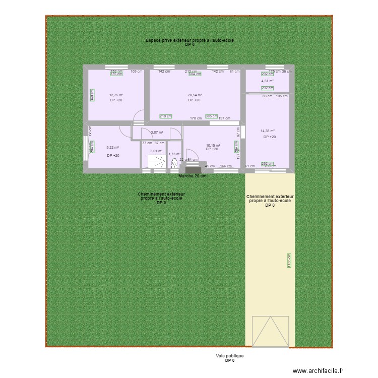 BONUS FORMA  AVANT TRAVAUX. Plan de 11 pièces et 115 m2