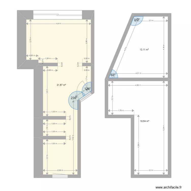 Ancelet Denri. Plan de 