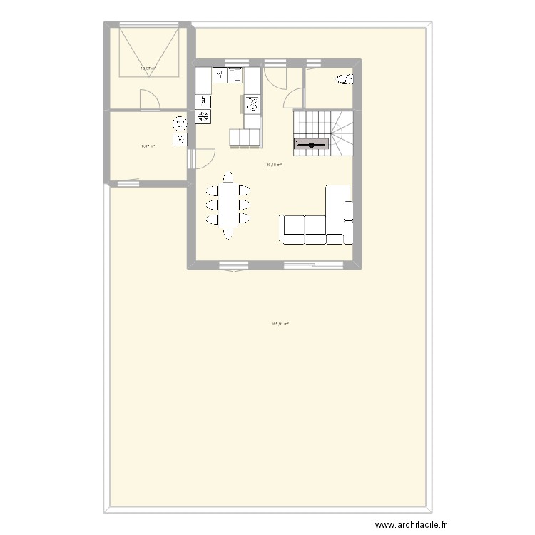 CUISINE 2. Plan de 4 pièces et 234 m2