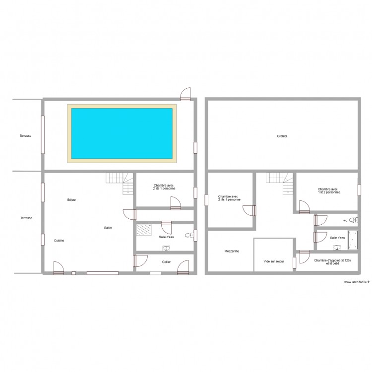 Plan gite 3066. Plan de 0 pièce et 0 m2