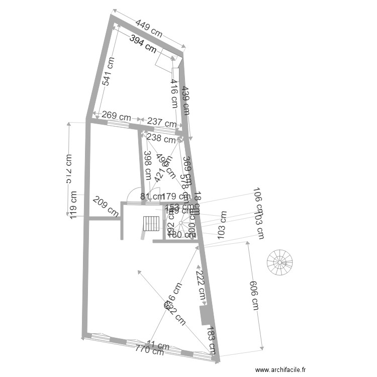 maison n1 tentative palier 5. Plan de 0 pièce et 0 m2