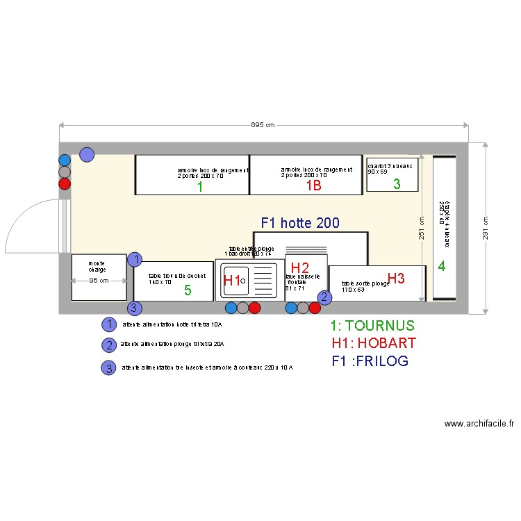 plonge restaurant le jardin 30 juillet 2018. Plan de 0 pièce et 0 m2