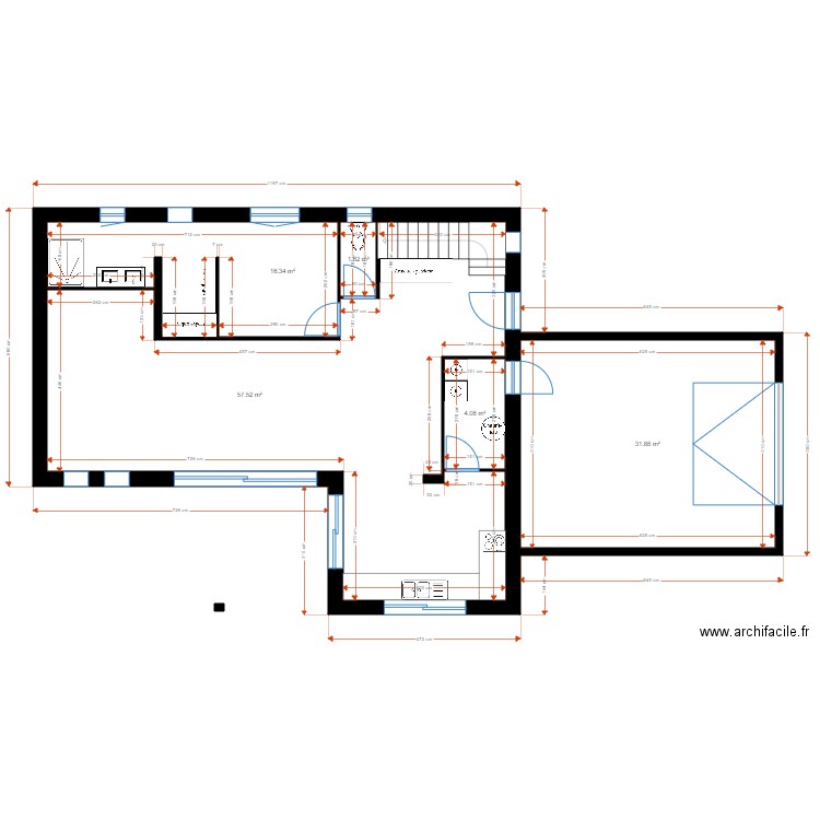 PLAN BONICEL . Plan de 12 pièces et 161 m2