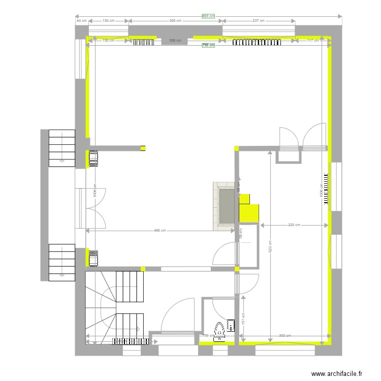 Hippolyte PINAUD rez de chaussée essai 30 08. Plan de 0 pièce et 0 m2