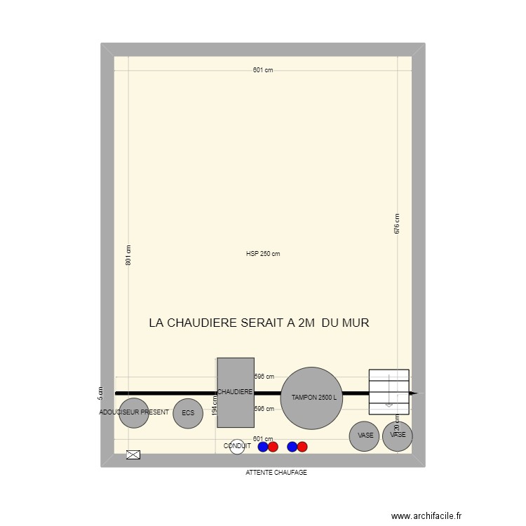 HERICOURT . Plan de 1 pièce et 48 m2