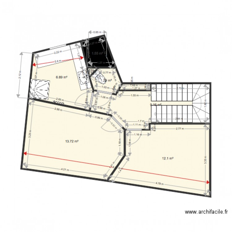 64 Clemenceau. Plan de 0 pièce et 0 m2