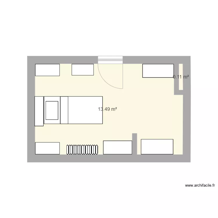 CHAMBRE EVA . Plan de 