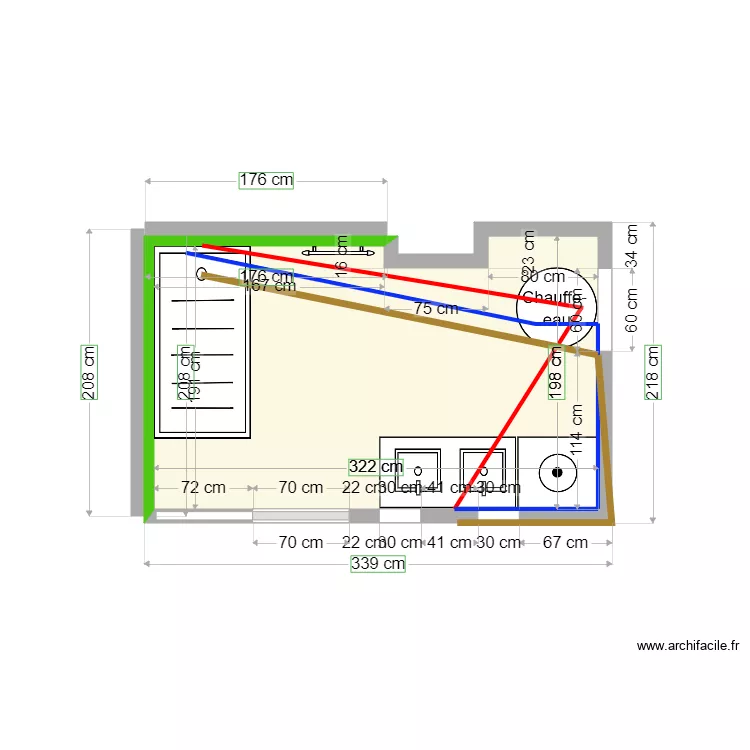 TRIBOULET CANALISATION. Plan de 