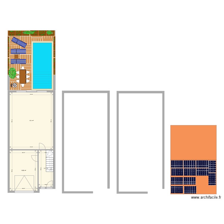 jardin maison et toiture v1. Plan de 0 pièce et 0 m2