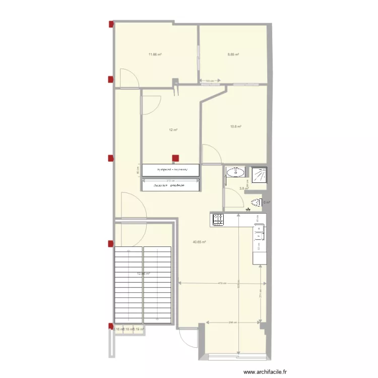 1 ER ETAGE sabah. Plan de 