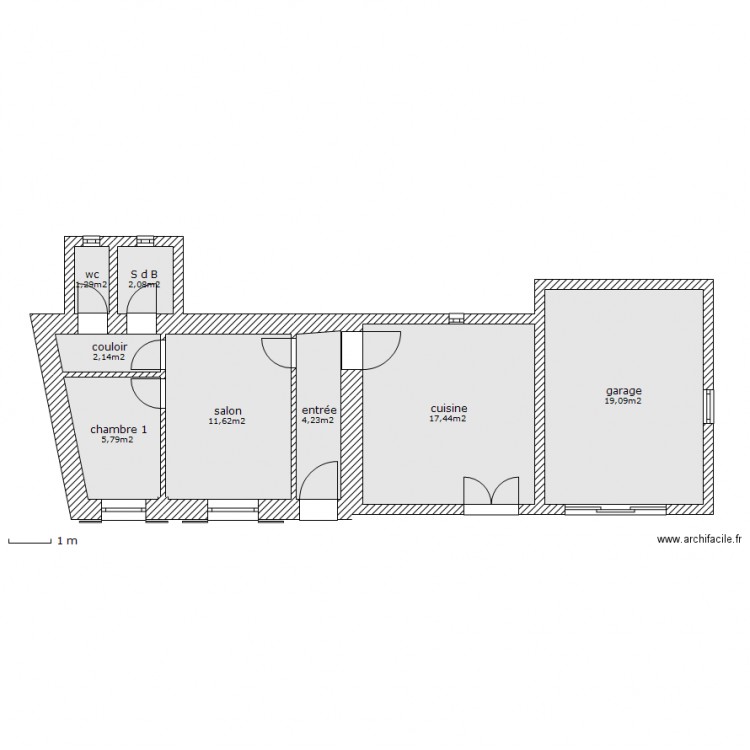 origine rez-de-chaussée. Plan de 0 pièce et 0 m2