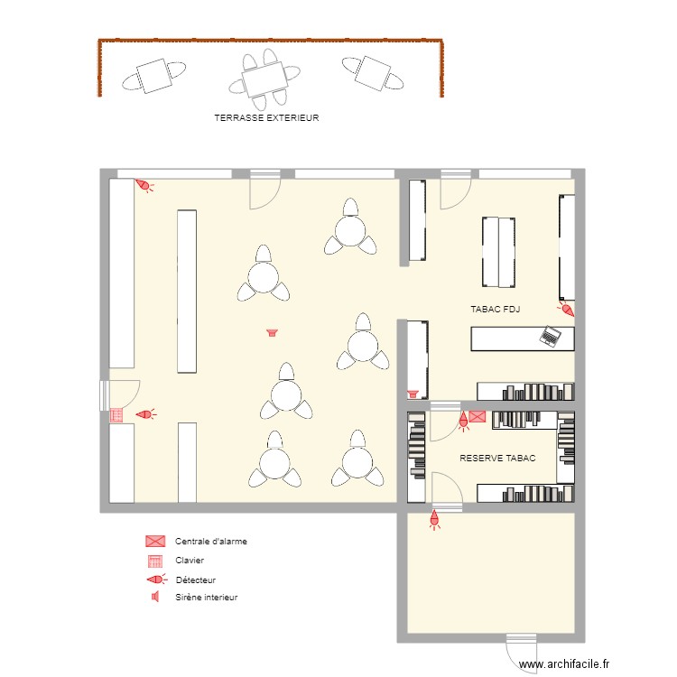 TaBACPONT DE PIERRE alarme. Plan de 0 pièce et 0 m2