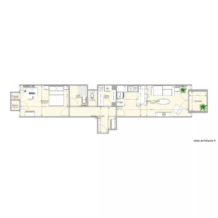 t2 marseille. Plan de 