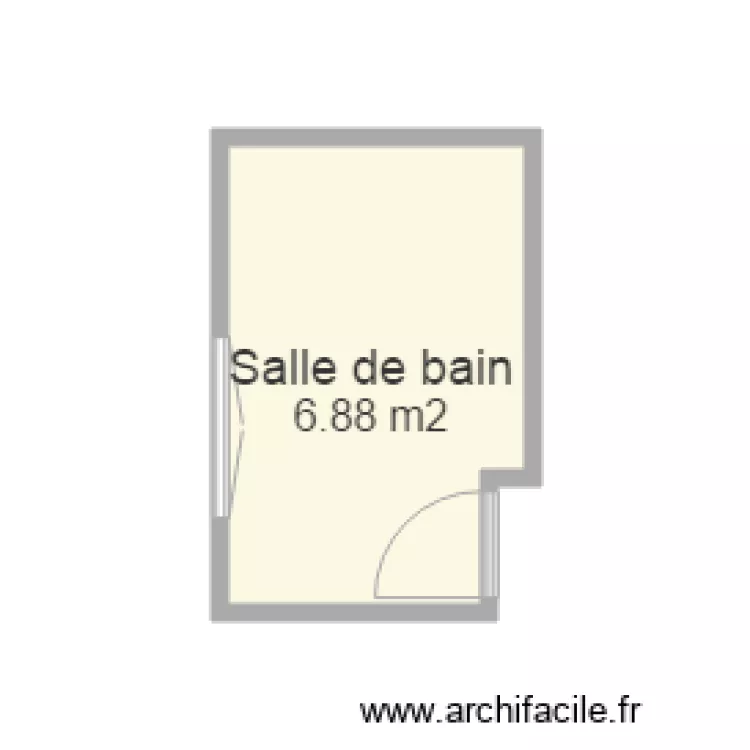 Salle de Bain. Plan de 