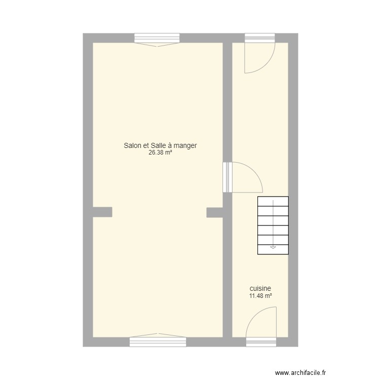 RDC Saint Fiacre. Plan de 0 pièce et 0 m2