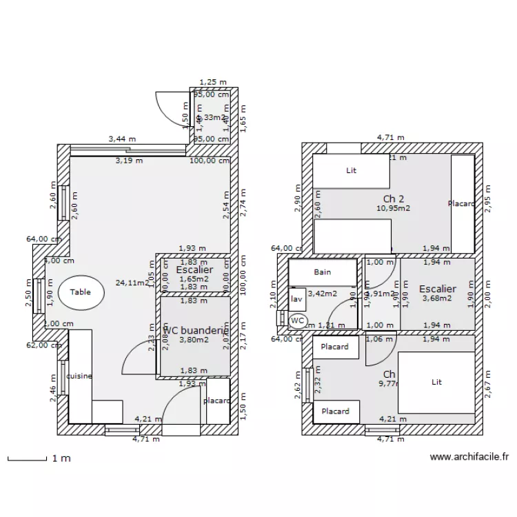 4x60m2 A. Plan de 4x60m2 A. Plan de