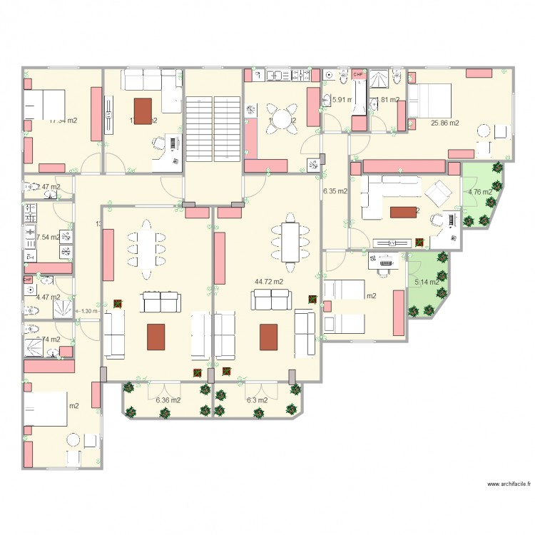 TGH5 Premier étage. Plan de 0 pièce et 0 m2