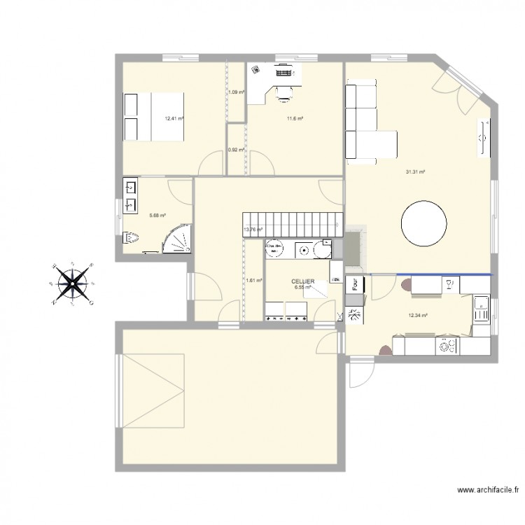 97M2 ET ETAGE. Plan de 0 pièce et 0 m2