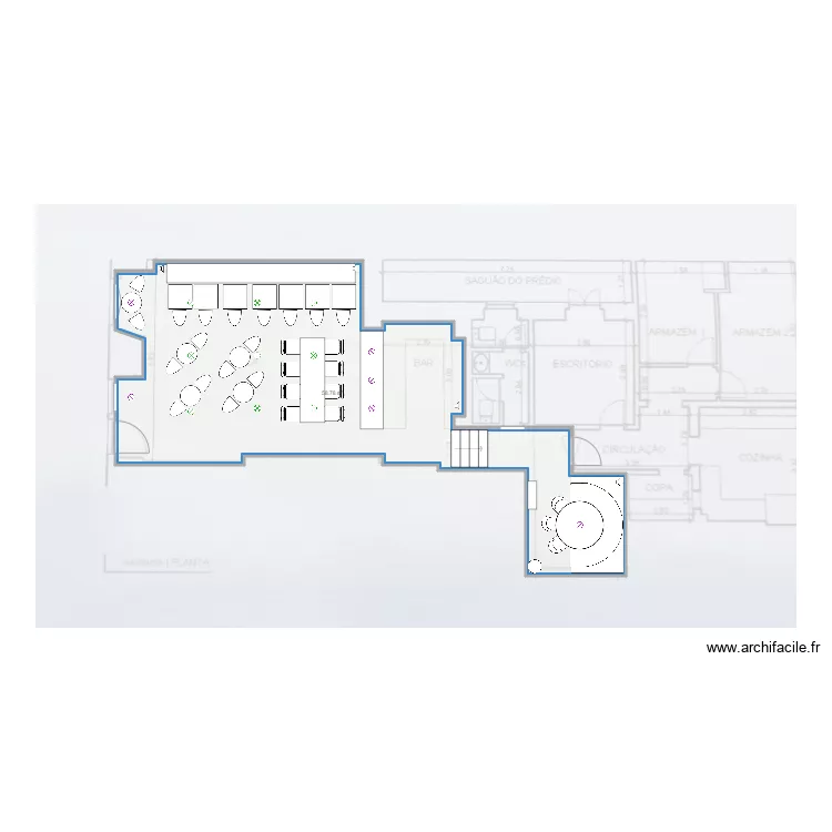 Taqueria Avenidas Novas 4 elec. Plan de 