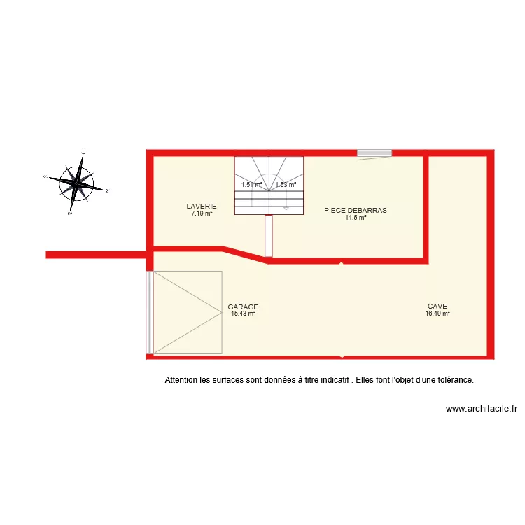 BI 1886 niveau 0. Plan de 