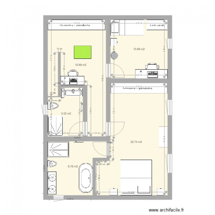 KOLLE FIRST FLOOR option c. Plan de 0 pièce et 0 m2