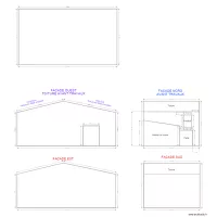 Plan de masse et fa&ccedil;ade