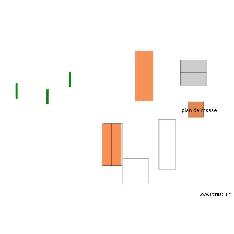 plan de masse 2. Plan de 0 pièce et 0 m2