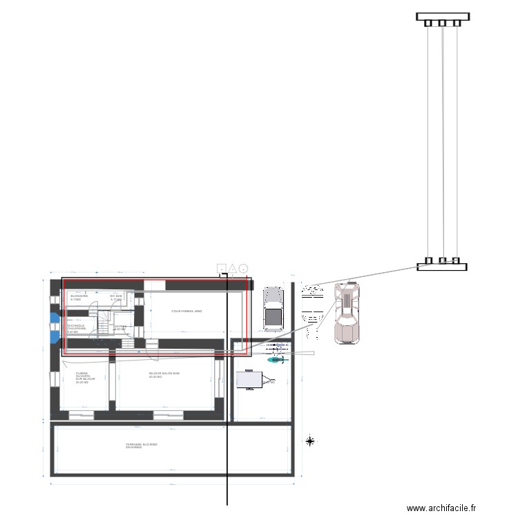 BERGERIE RDC PC REESEAUX. Plan de 0 pièce et 0 m2