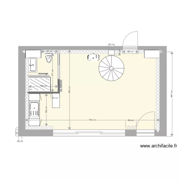 plan cuisine et salle de bain. Plan de plan cuisine et salle de bain. Plan de
