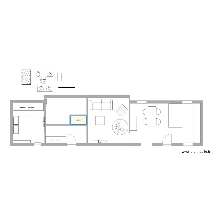 Chez nous. Plan de 0 pièce et 0 m2