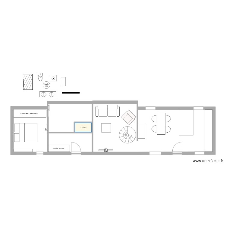 Chez nous. Plan de 0 pièce et 0 m2