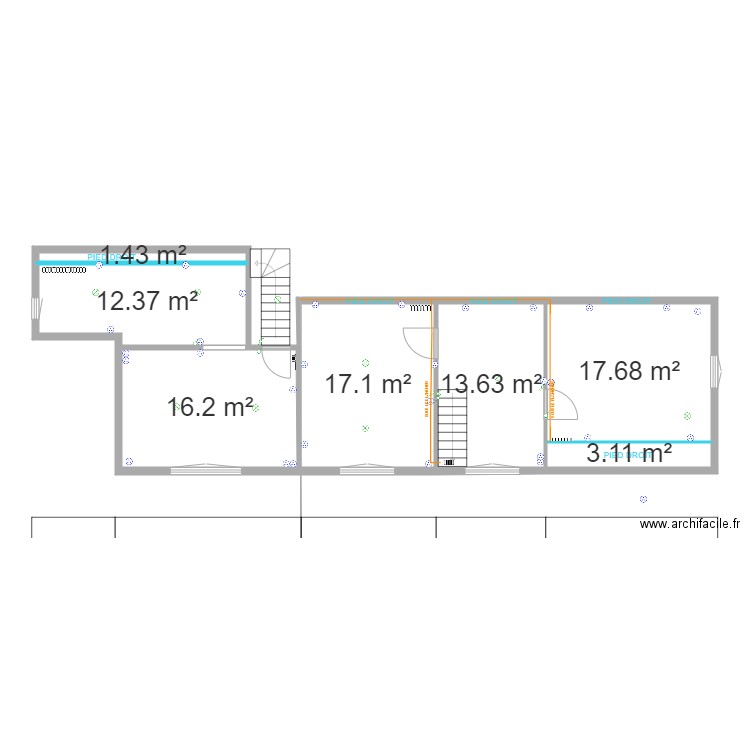 1er ETAGE. Plan de 0 pièce et 0 m2