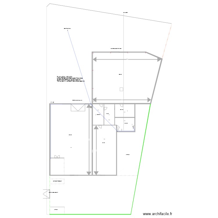 LOCAL TOUVOIS SCI MC2. Plan de 0 pièce et 0 m2