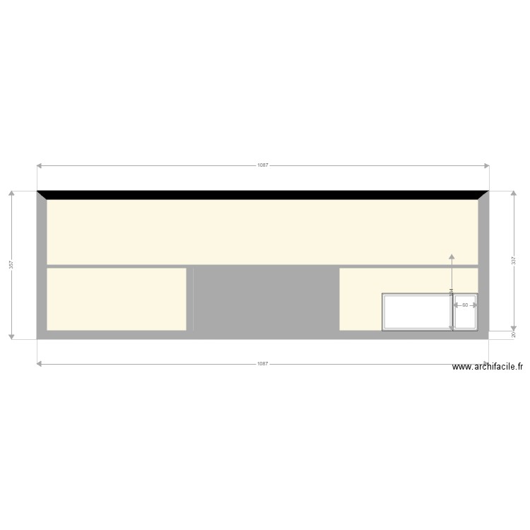 2 eme vue de coupe droite. Plan de 0 pièce et 0 m2