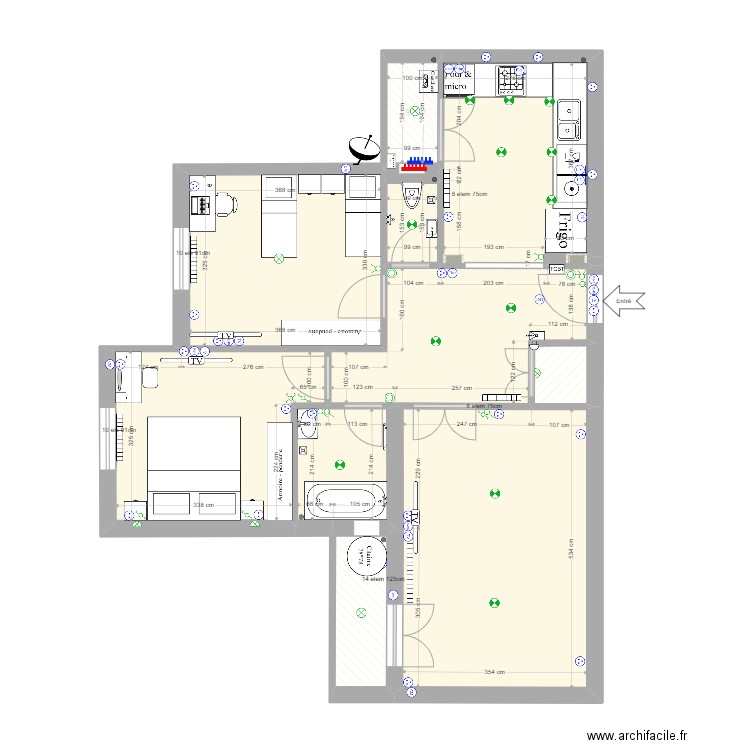 houssam. Plan de 59 pièces et 371 m2