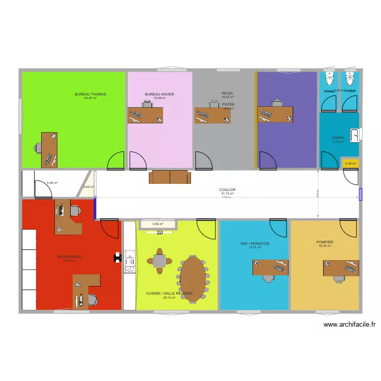DERNIER PLAN COMPLET 1 ER ETAGE DU 02 avril 2021. Plan de 