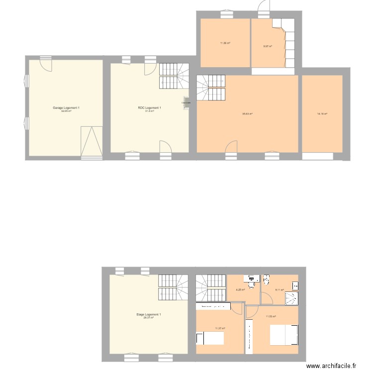Le Padé version logement 2. Plan de 0 pièce et 0 m2