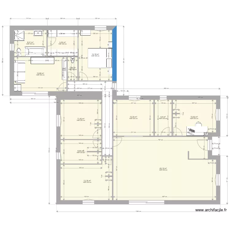agrandissement fin. Plan de 
