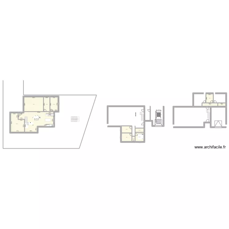 Maison. Plan de 13 pièces et 193 m²