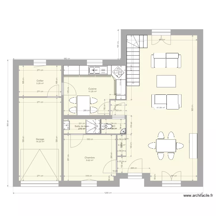 fleurine rdc. Plan de 