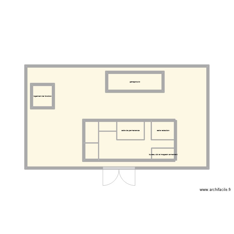 bt jorf. Plan de 7 pièces et 30 m2