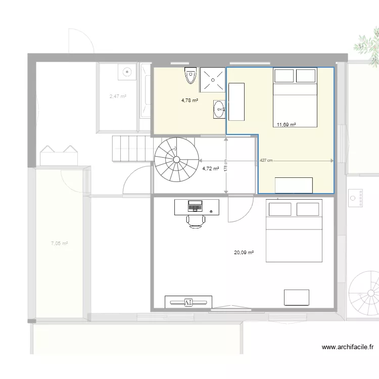 callian vide 2. Plan de 