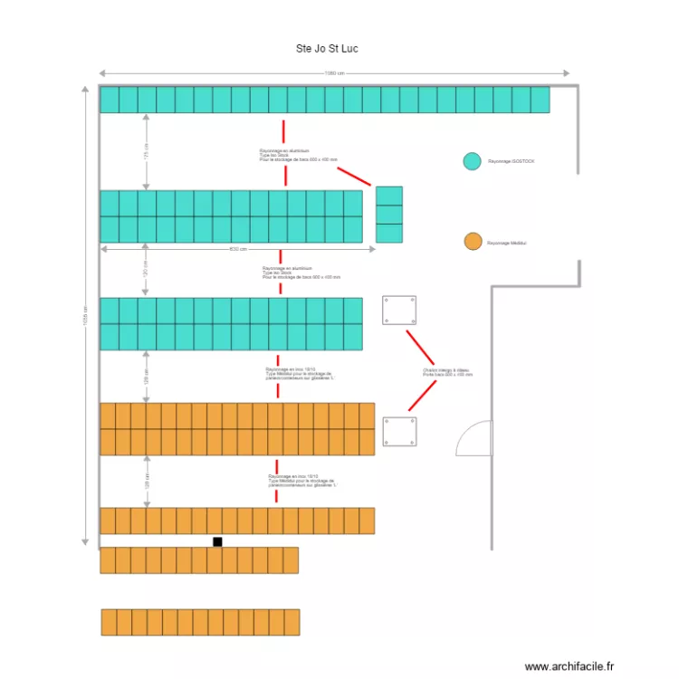 St&eacute; Jo St Luc. Plan de 