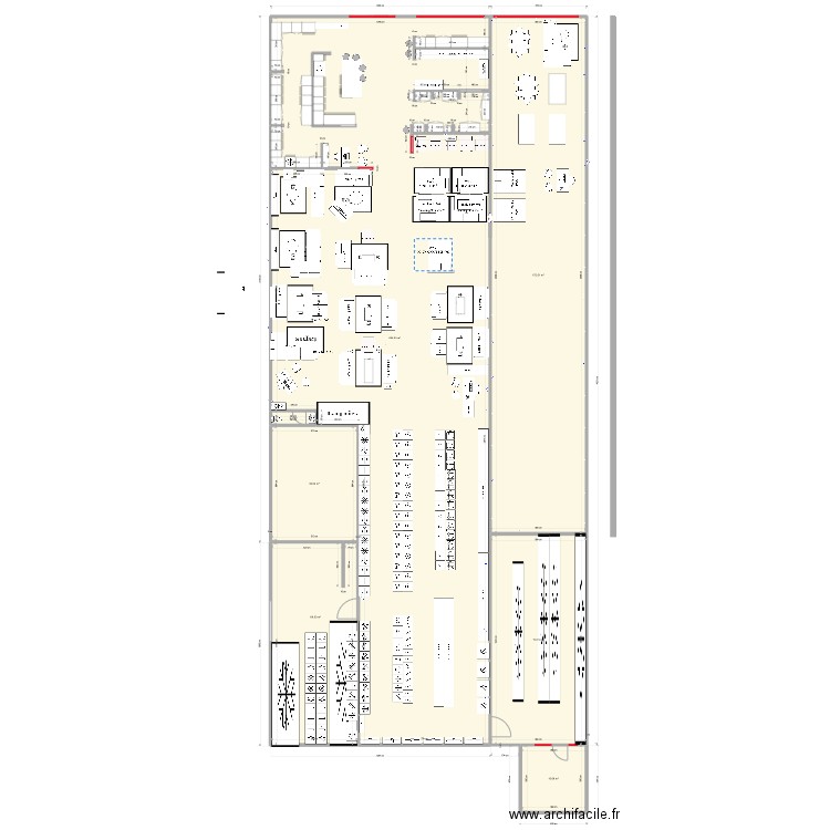 plan elec. Plan de 7 pièces et 810 m2