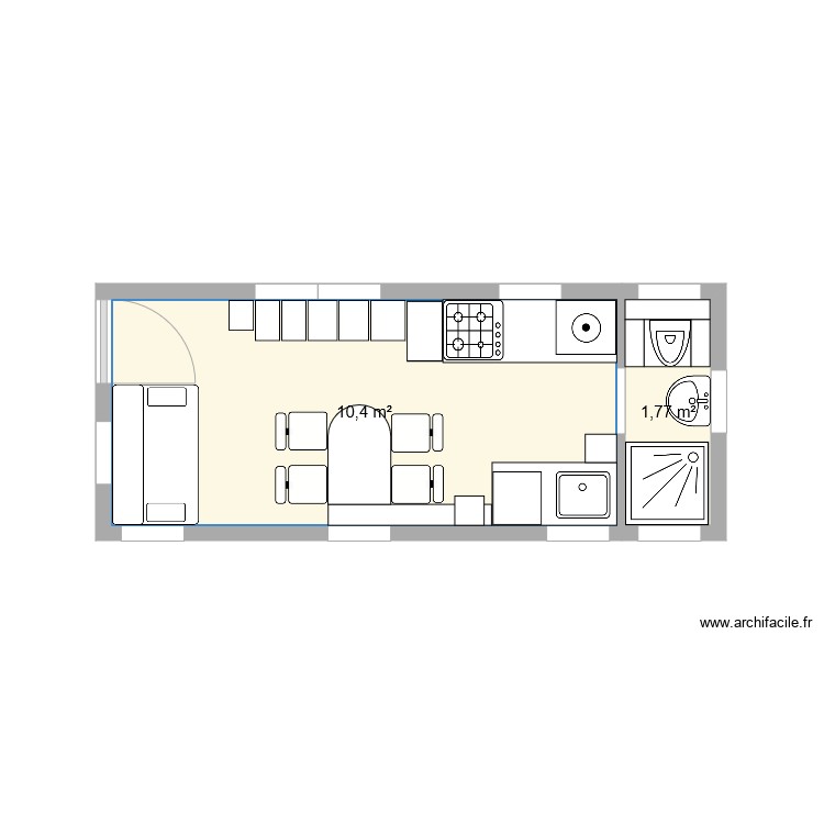tiny v0. Plan de 0 pièce et 0 m2